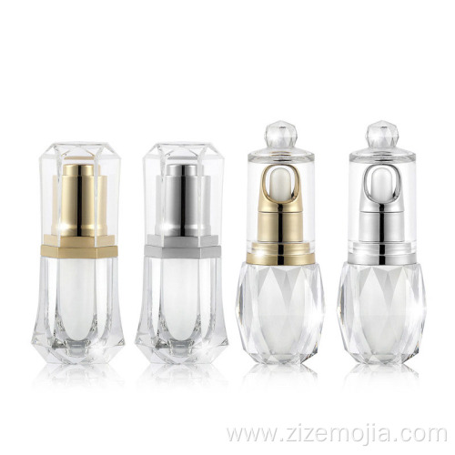 Clear acrylic plastic essential oil dropper bottles
